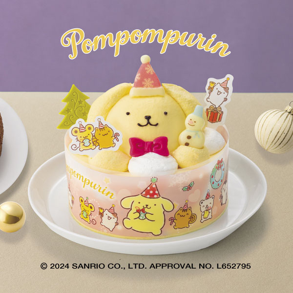 ポムポムプリン 聖夜のカスタードクリームケーキ プリン風味【イオンのクリスマス】　商品画像1