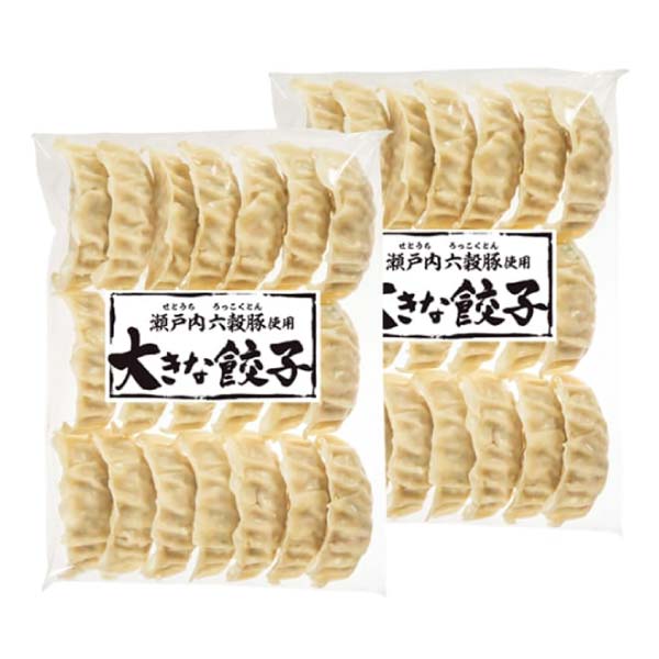 広島県産瀬戸内六穀豚 瀬戸内六穀豚使用 大きな餃子【冬の贈りもの・お歳暮】 商品画像1