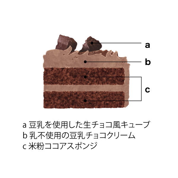 タカキベーカリー 卵と乳と小麦不使用のクリスマスチョコレートケーキ【イオンのクリスマス】 商品画像1