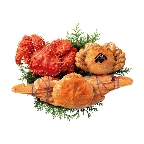 キョクイチフーズ 北海道産 3種のかに食べくらべ【冬の贈りもの・お歳暮】　商品画像1