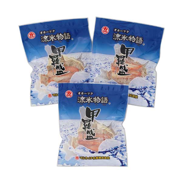 マルカイチ水産 北海道産おおずわいがに甲羅盛 3個【夏の贈りもの・お中元】[3411]　商品画像1