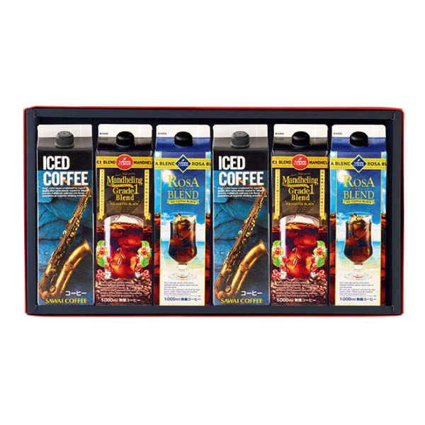 澤井珈琲 アイスコーヒー6本ギフト【夏の贈りもの・お中元】　商品画像1
