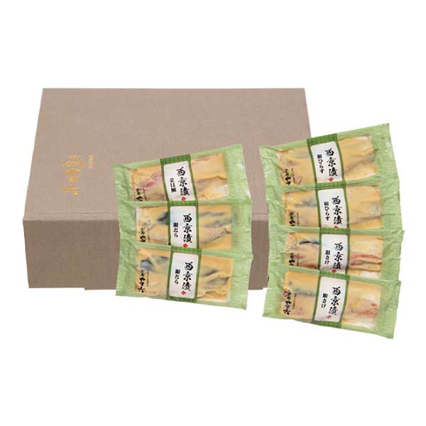 西京焼き 京都やま六 西京漬詰合せ「葵」4種7切【夏の贈りもの・お中元】　商品画像1
