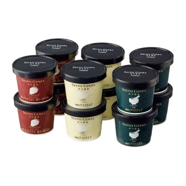 西洋銀座監修 ジェラートセット【夏の贈りもの・お中元】[ESG-12]　商品画像1