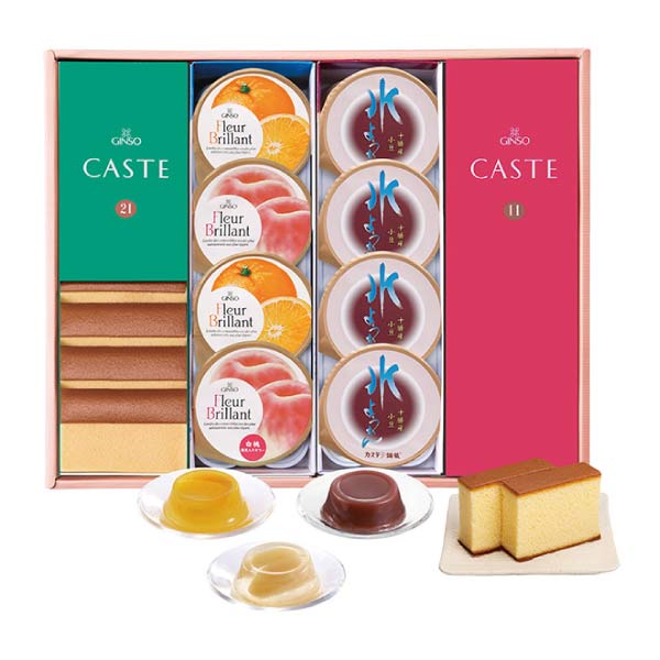 カステラ銀装 カステラデザート詰合せ【夏の贈りもの・お中元】[KFZ50]　商品画像1