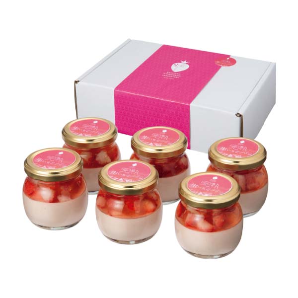 完熟いちご菓子研究所 完熟生いちごプリン6個【冬の贈りもの・お歳暮】[KT-263836]　商品画像1