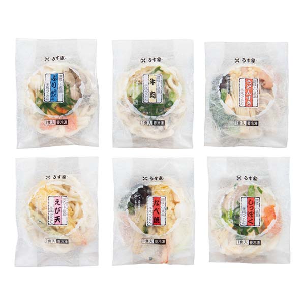 うす家 讃岐小豆島個食手延うどん鍋詰合せ【冬の贈りもの・お歳暮】[UN-50]　商品画像1