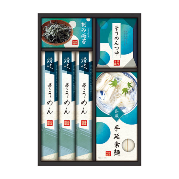 讃岐・島原麺づくしギフト【夏の贈りもの・お中元】[MEN-40K]　商品画像1