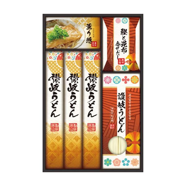 讃岐・信州 麺づくしギフト【冬の贈りもの・お歳暮】[KMN-40P]　商品画像1