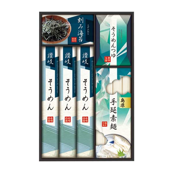 讃岐・島原麺づくしギフト【夏の贈りもの・お中元】[MEN-40R]　商品画像1