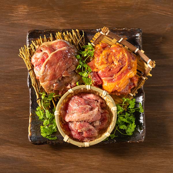 肉の山本 夜空のジンギスカン 味付けラム肉食べ比べ3種セット【おいしいお取り寄せ】　商品画像1