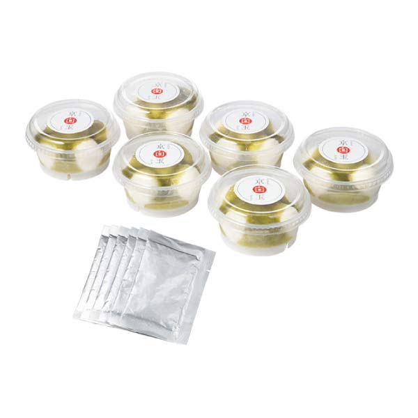 京阿月 京白玉 抹茶 6個入【夏の贈りもの・お中元】[KS-6]　商品画像1