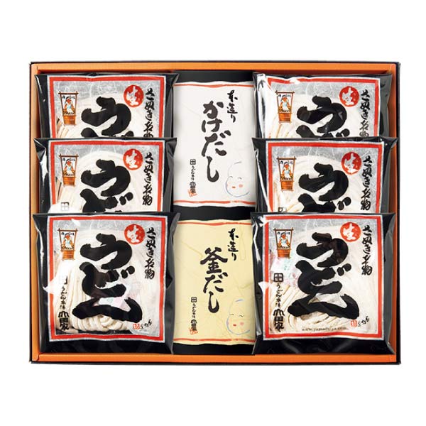 うどん本陣 山田家 純生讃岐うどん2種類の本造りだしセット(6人前)【夏の贈りもの・お中元】[C-6]　商品画像1