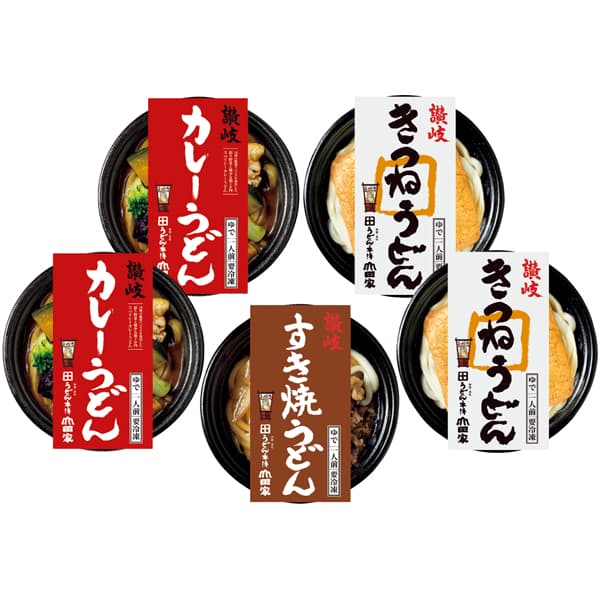 うどん本陣 山田家 レンジで簡単 3種の個食讃岐うどんの詰合せ【冬の贈りもの・お歳暮】[R-5SCK]　商品画像1