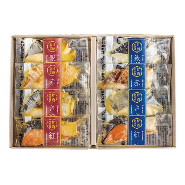 丸市食品 甘酒味噌漬焼・甘酒粕漬焼詰合せ【夏の贈りもの・お中元】[EMW-50]　商品画像1