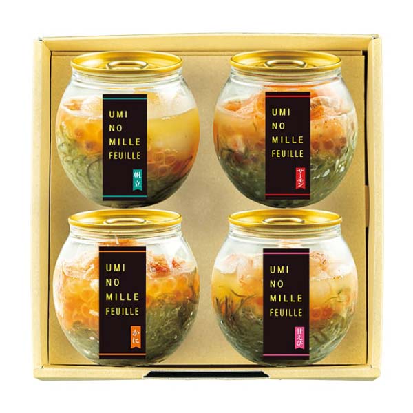 丸市食品 海のミルフィーユ4種詰合せ【冬の贈りもの・お歳暮】　商品画像1