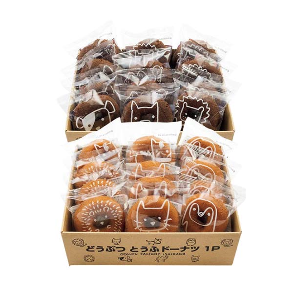 おとうふ工房いしかわ どうぶつとうふドーナツ24個セット【夏の贈りもの・お中元】[OT-212]　商品画像1