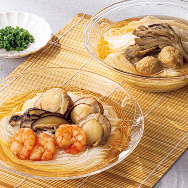 無限堂 簡単便利 稲庭素麺と２種の梅つゆ 【夏ギフト・お中元】 [KBS-U]　商品画像1