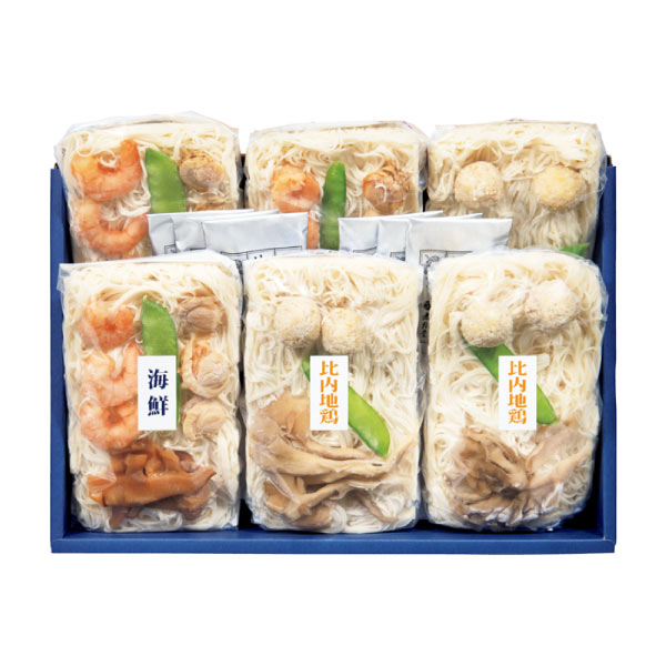 無限堂 レンジで簡単 2種の稲庭そうめん【夏の贈りもの・お中元】[KBS-DI]　商品画像1