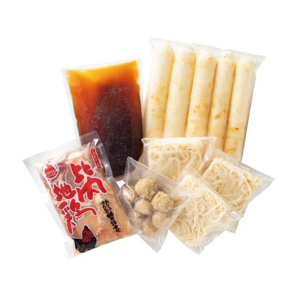 無限堂 稲庭うどん・きりたんぽ鍋セット【冬の贈りもの・お歳暮】[KR-U]　商品画像1