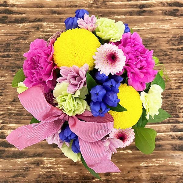 茨木春草園 敬老アレンジ「ハッピーフラワー」＋長崎和三盆カステラ【敬老の日】　商品画像1