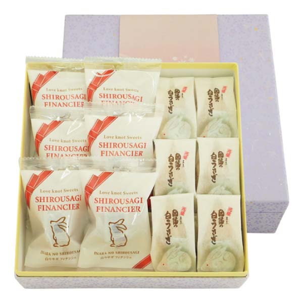 寿製菓 ありがとうさぎBOX〜うさぎ＆フィナンシェご縁箱〜【冬の贈りもの・お歳暮】　商品画像1