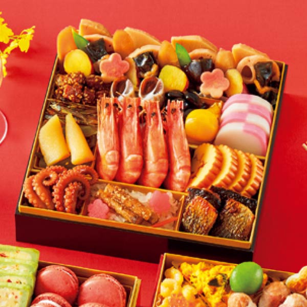 味遊心 親子三代おせち 和洋三段重【4〜5人前・60品目】【イオンのおせち】【関東地区お届け限定】 商品画像1