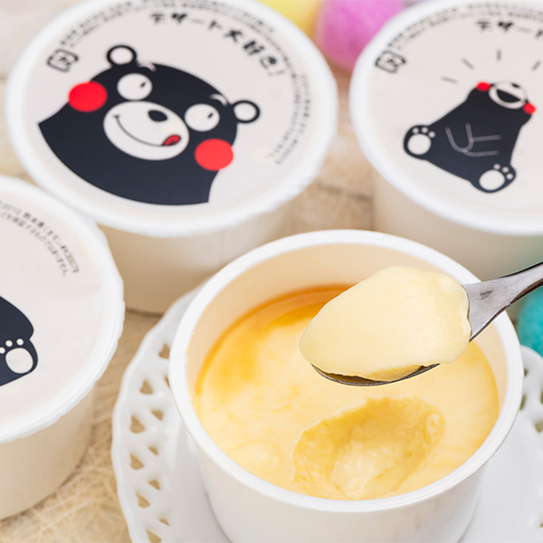 佐賀冷凍食品 くまモンの牛乳プリン 20個【おいしいお取り寄せ】　商品画像1