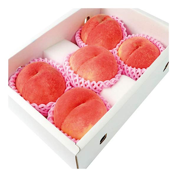 山梨県産(JAふえふき八代支所) 八代の桃 2.0kg箱【赤秀】(お届け期間：7/15〜8/15)【夏の贈りもの・お中元】　商品画像1