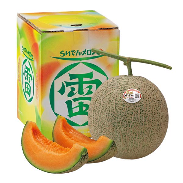 北海道産(JAきょうわ) らいでんメロン 1個(赤肉メロン)(お届け期間：7/21〜8/15)【夏の贈りもの・お中元】　商品画像1