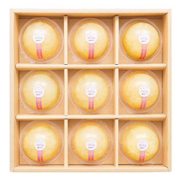 セゾンファクトリー 国産ももゼリー9個詰合せ【夏の贈りもの・お中元】[KPJ-30]　商品画像1