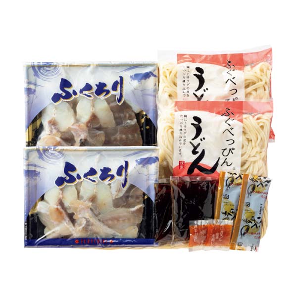 ふく太郎本部 ふぐちりセット(ふぐうどん付き)2人前×2箱【冬の贈りもの・お歳暮】[E25U]　商品画像1