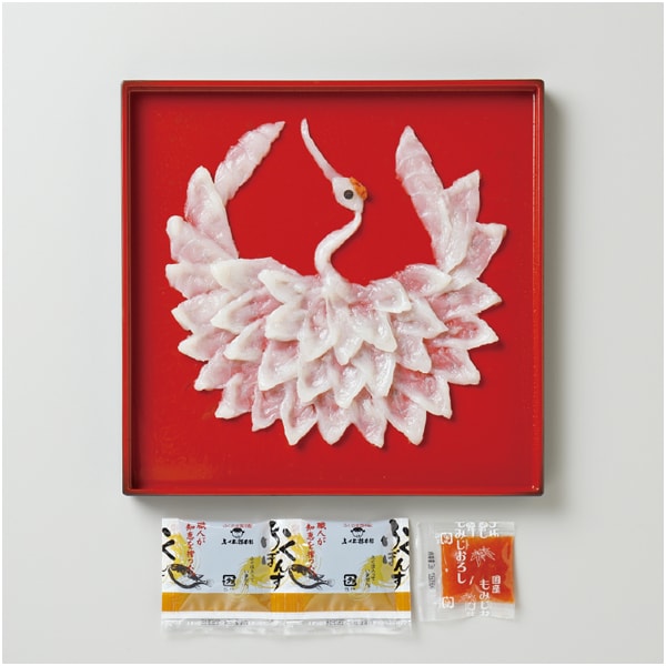 ふく太郎本部 山口県萩産活〆まふぐ刺身 慶祝鶴【母の日】　商品画像1