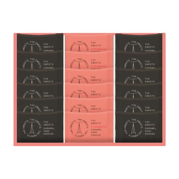ザ・スウィーツ キャラメルサンドクッキー(オリジナル＆苺)(18個)【冬の贈りもの・お歳暮】[SCSSB18]　商品画像1