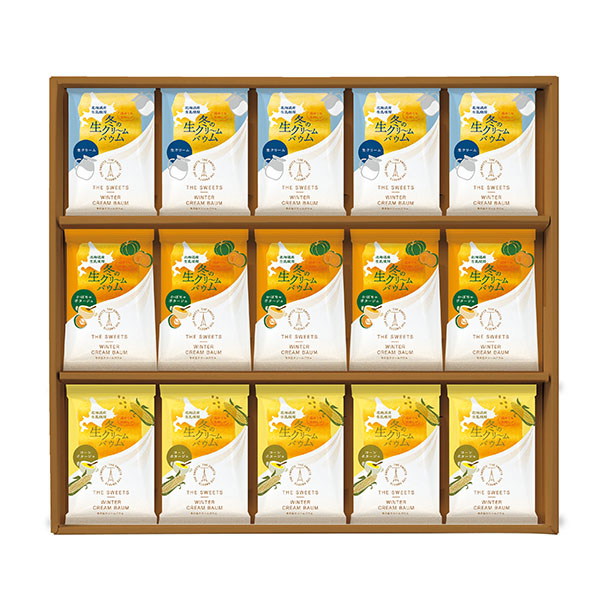 ザ・スウィーツ 冬のしっとりクリームバウム(15個)【冬の贈りもの・お歳暮】[SCBー2530]　商品画像1