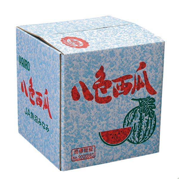 新潟県産(JAみなみ魚沼地区) 八色すいか 大玉1個(4Lサイズ(8.8kg以上)1個入)【お届け期間:8月1日〜8月20日】【KN】　商品画像1