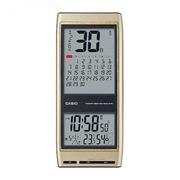 カシオ 電波掛け時計 カレンダークロック IDC-700J-9JF （R3879）　商品画像1