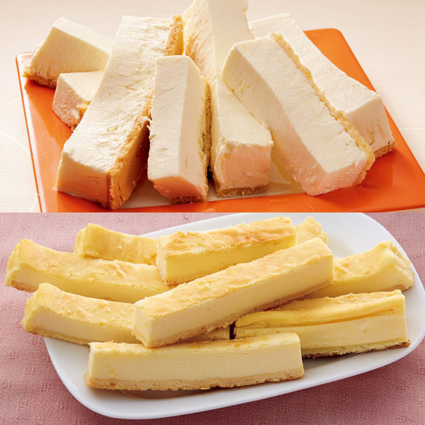 チーズケーキ食べ比べセット（レアチーズケーキバー・チーズケーキバー）2種 計2箱 （L5731） 【サクワ】【直送】　商品画像1
