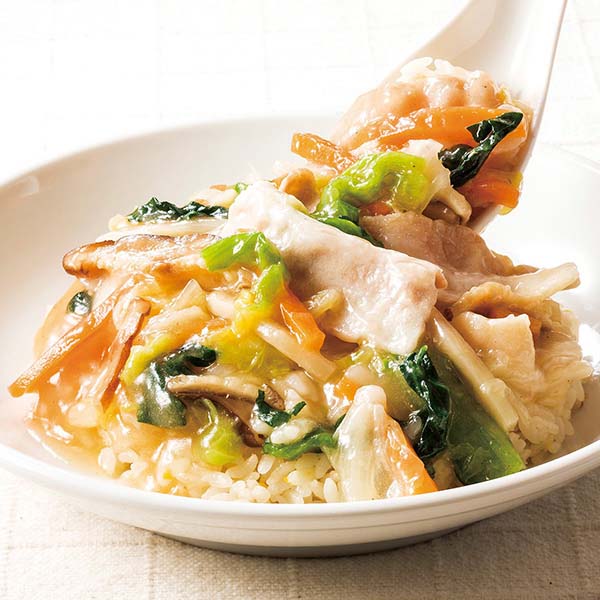 大阪王将 6種の具材を味わう中華丼 4食（L6340）【サクワ】 イオンショップ