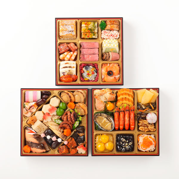 東京正直屋 和洋おせち三段重 慶正【3人前・48品目】【イオンのおせち】　商品画像1