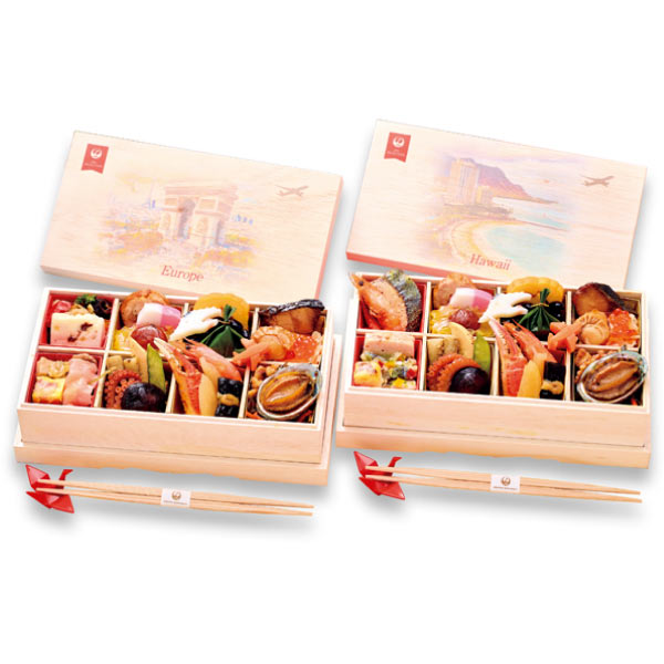 <JAL SELECTION> JALロイヤルケータリング監修機内食風おせち2客セット【1人前×2・34品目】【イオンのおせち】 商品画像1