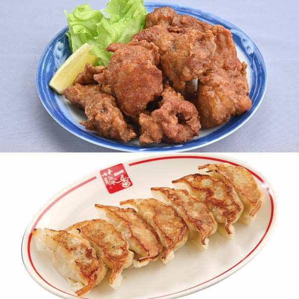 藤一番 若鶏の唐揚げ 2袋 冷凍生餃子セット ふるさとの味 東海 肉の和惣菜 イオンショップ