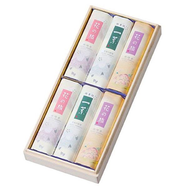 奥野晴明堂 花の旅 ＜アソート＞ 短寸6函【贈りものカタログ】　商品画像1