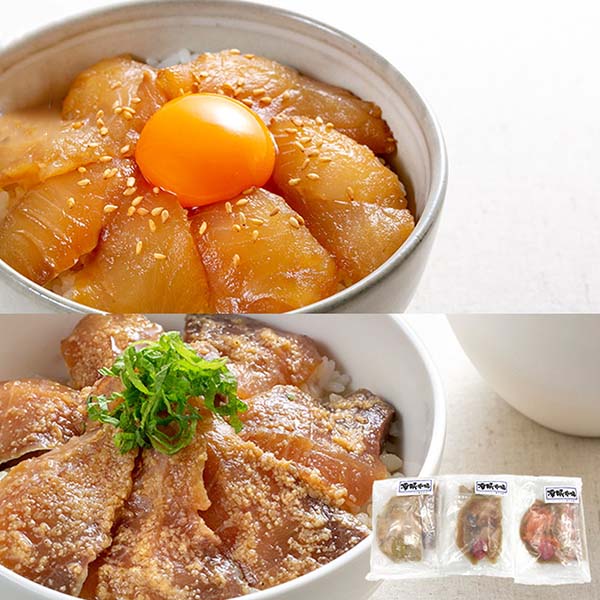 【凍眠市場】石山水産 三陸漬け丼の具セット しょうゆたれ漬け ごまたれ漬け 6食【おいしいお取り寄せ】　商品画像1