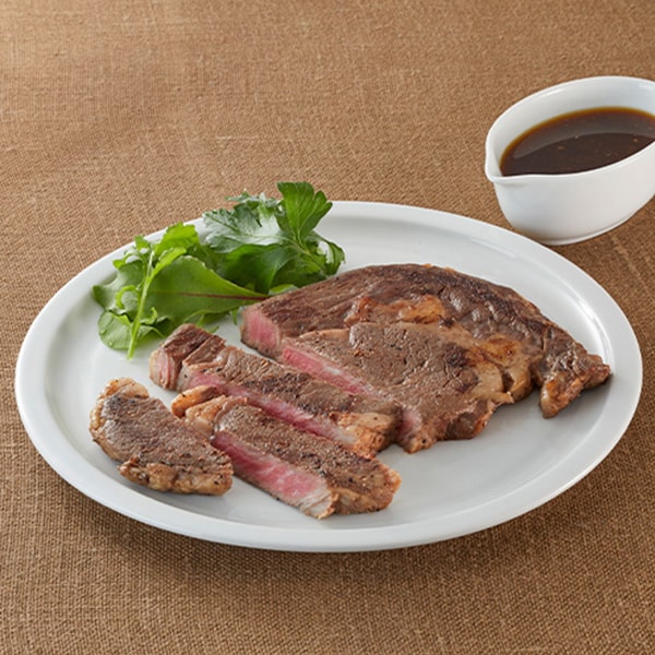 Z's MENU [ジーズメニュー] リブロースステーキ オニオンソースを添えて 1人前260g(ソース:80g)【＠FROZEN】　商品画像1