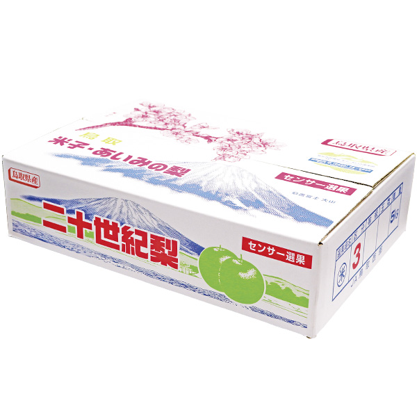 鳥取県産(JA鳥取西部)米子・あいみの二十世紀梨 赤秀5kg 3L14玉または4L12玉【お届け期間:8月26日〜9月25日】【梨ギフト】【NN】　商品画像1