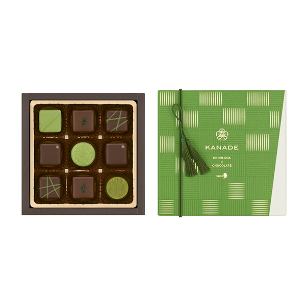 【従業員販売】メリーチョコレート 奏-KANADE- 日本茶コレクション 9個【おいしいお取り寄せ】　商品画像1