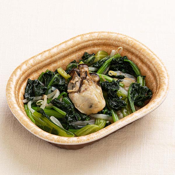 レンジで簡単 ほうれん草と小松菜の牡蠣サラダ 96g（L6888）【サクワ】　商品画像1