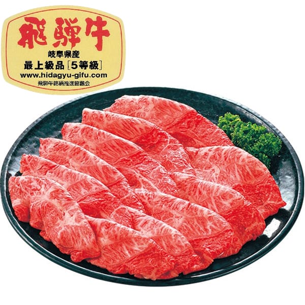 岐阜県産 飛騨牛かたすき焼き用(5等級・冷凍)300g×2パック計600g【超！春トク祭り】【CB】　商品画像1