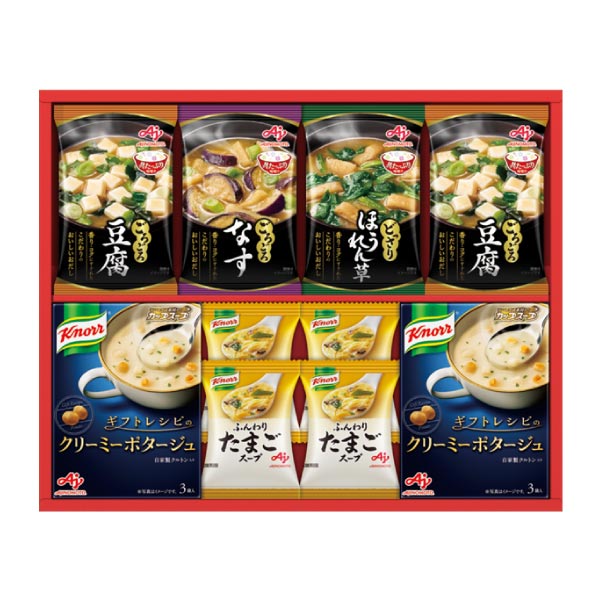 味の素ブランドギフト 「具たっぷり味噌汁」＆「クノール」スープギフト【冬ギフト・お歳暮】[FDM-30Z]　商品画像1